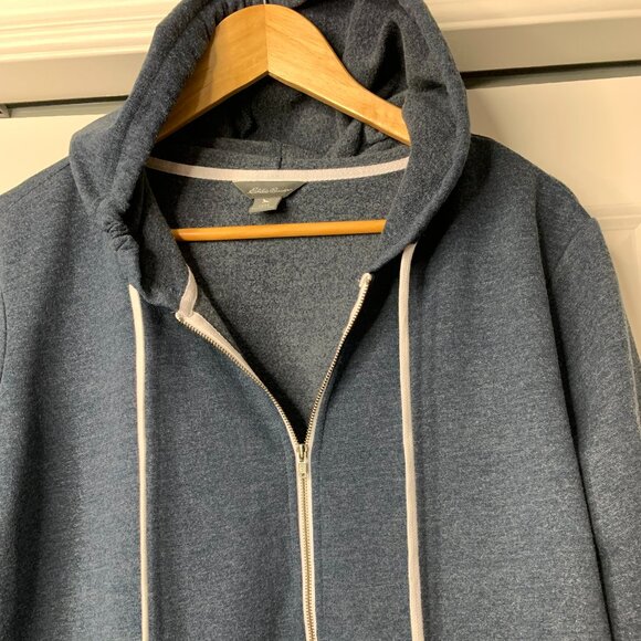 Eddie Bauer Men’s Blue Full-Zip Hoodie – XXL - Picture 3 of 13